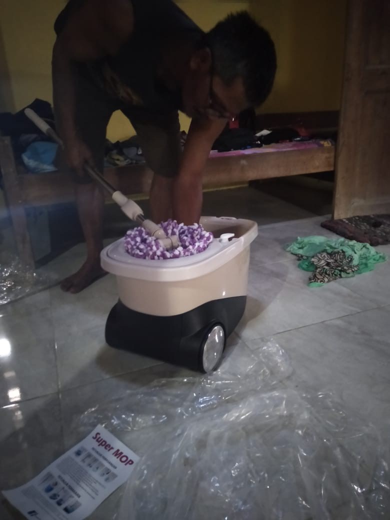 Alat Pel Lantai Super Mop Bolde Solitaire Premium Quality Dengan Roda