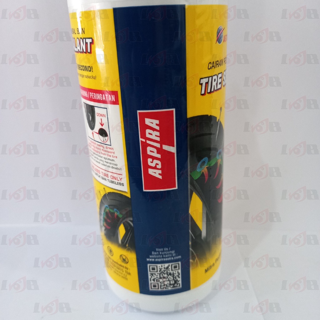 ASPIRA Cairan Anti Bocor 500ml Tambal Ban Tubeles Tire Sealant Motor Mobil Anti Ranjau Paku Protech