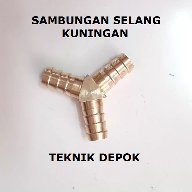 Konektor Selang Cabang 3 Y 3/4 Inch Full Kuningan Fitting Hose Neple Hose Connector Y 3/4 inch Nepel