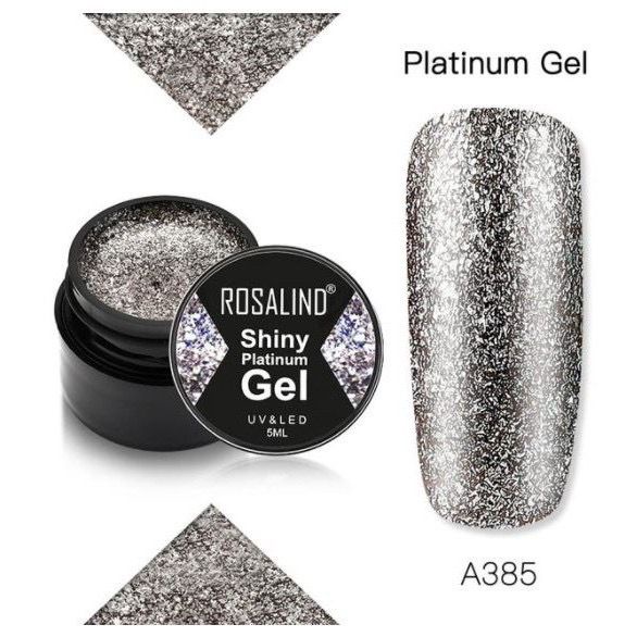 Rosalind SHINY PLATINUM GEL SERIES Gel Nail Polish UV LED / Kutek / Cat Kuku