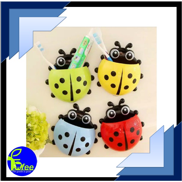 [IMPORT] -  Ladybug Toothbrush holder / Tempat Sikat Gigi Odol kumbang