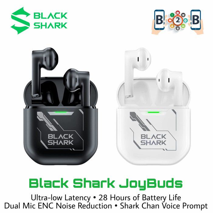 Black Shark JoyBuds TWS Bluetooth Gaming Earphones BE18 Garansi Resmi 1 Tahun