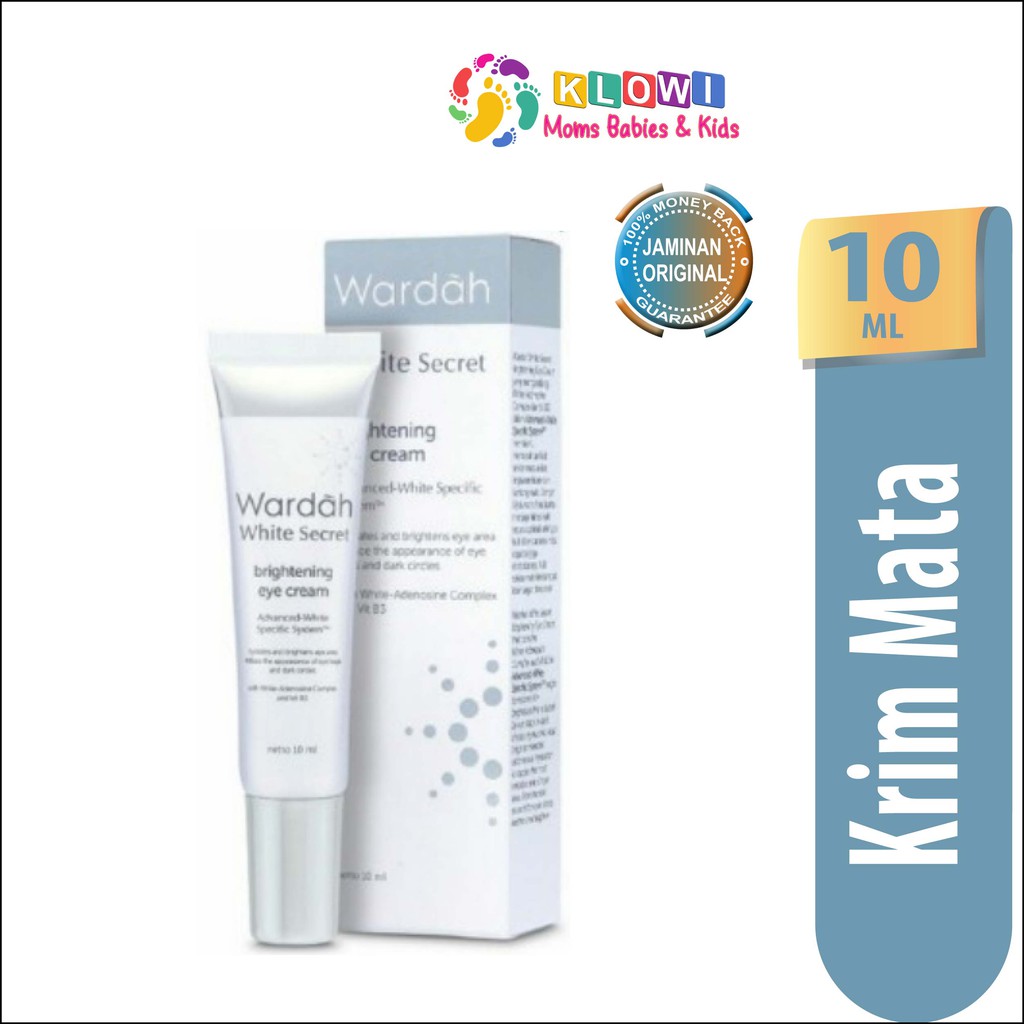 Wardah White Secret Brightening Eye Cream 10Ml / Wardah Eye Cream / Krim Mata / Mata Panda