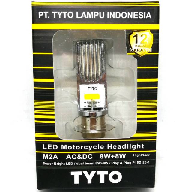 Lampu Depan Utama Tyto LED Putih+Pendingin 6 Sisi Motor Universal Vario Nmax