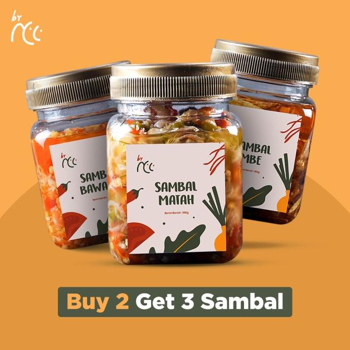 

BUY 2 GET 1 (BUY SAMBAL MBE & SAMBAL MATAH, FREE SAMBAL BAWANG)