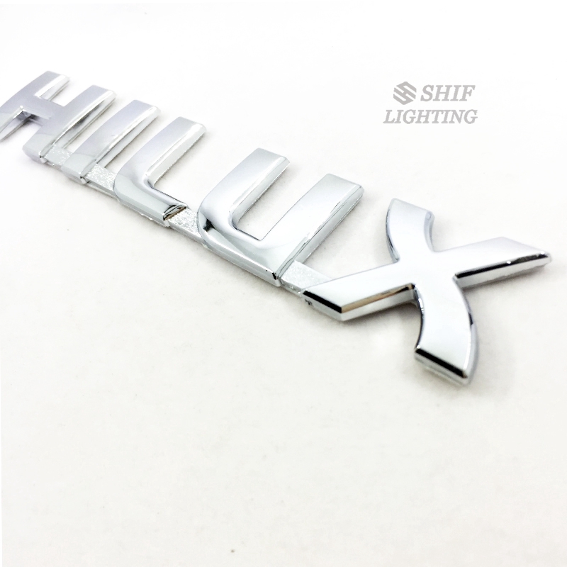 1Pc Stiker Emblem / Badge Motif Logo Hilux Bahan ABS untuk Mobil Toyota
