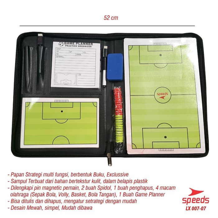 

Game Planner Buku Papan OlahRaga Pelatih coach 4in1 universal 007-7