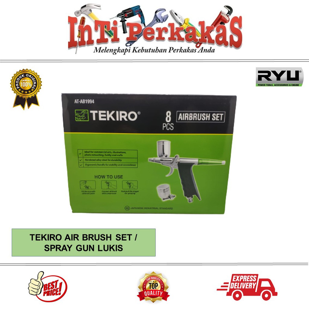 TEKIRO AIRBRUSH SET ART PAINTING / SPRAY GUN CAT LUKIS /   AIRBRUSH TEKIRO