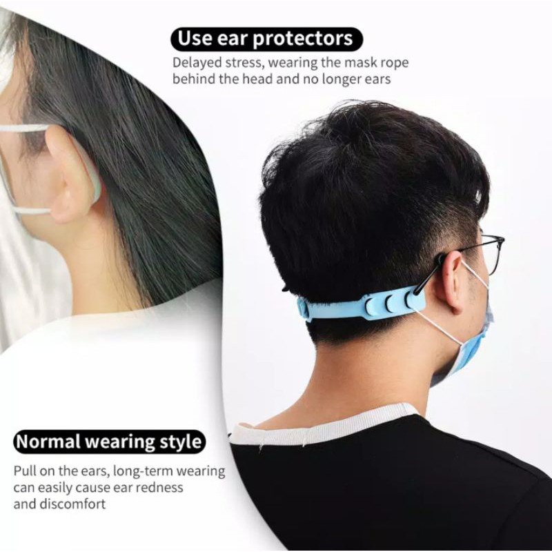 Mask Adjustable Buckle Anti-Slip Mask Ear Grips Extension Hook 3 Gear Mask