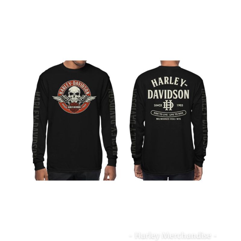 Kaos Harley Davidson Free Speed Long Sleeve