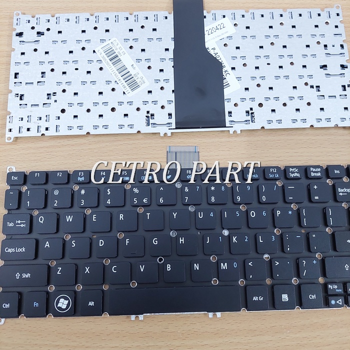 Keyboard Notebook Acer Aspire ONE 725 726 756 - HITAM BERGARANSI