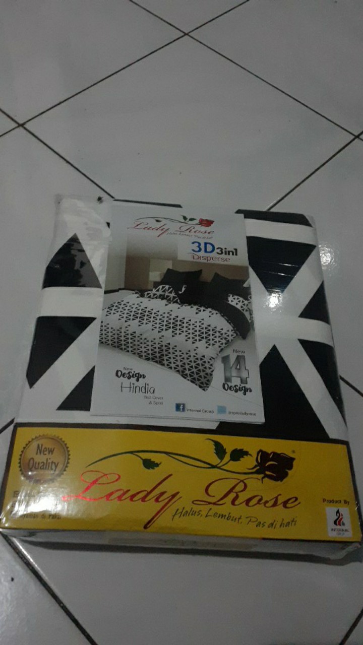 Sprei Lady Rose Disperse Queen 160 X 200cm