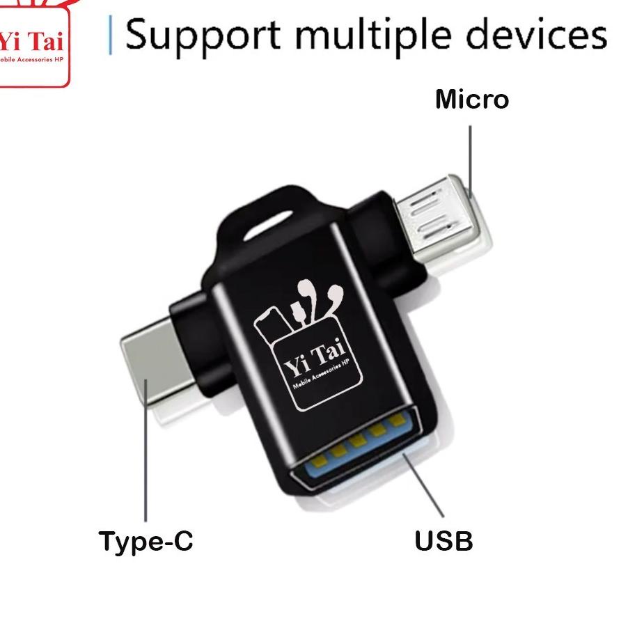 OTG 2 IN 1 ( YI TAI ) YT-21 YT-22 OTG 2IN1 MICRO USB TYPE C FAST TRANSFER DATA 3.0 [GEG.10Jn22ᴰ]