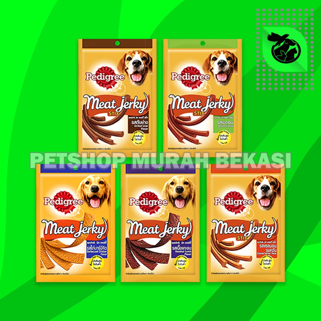 Snack Cemilan anjing Pedigree Meat Jerky 60 gr All Varian