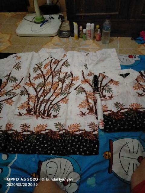 New Batik Couple Keluarga Sarimbit Gamis Jumbo Pring