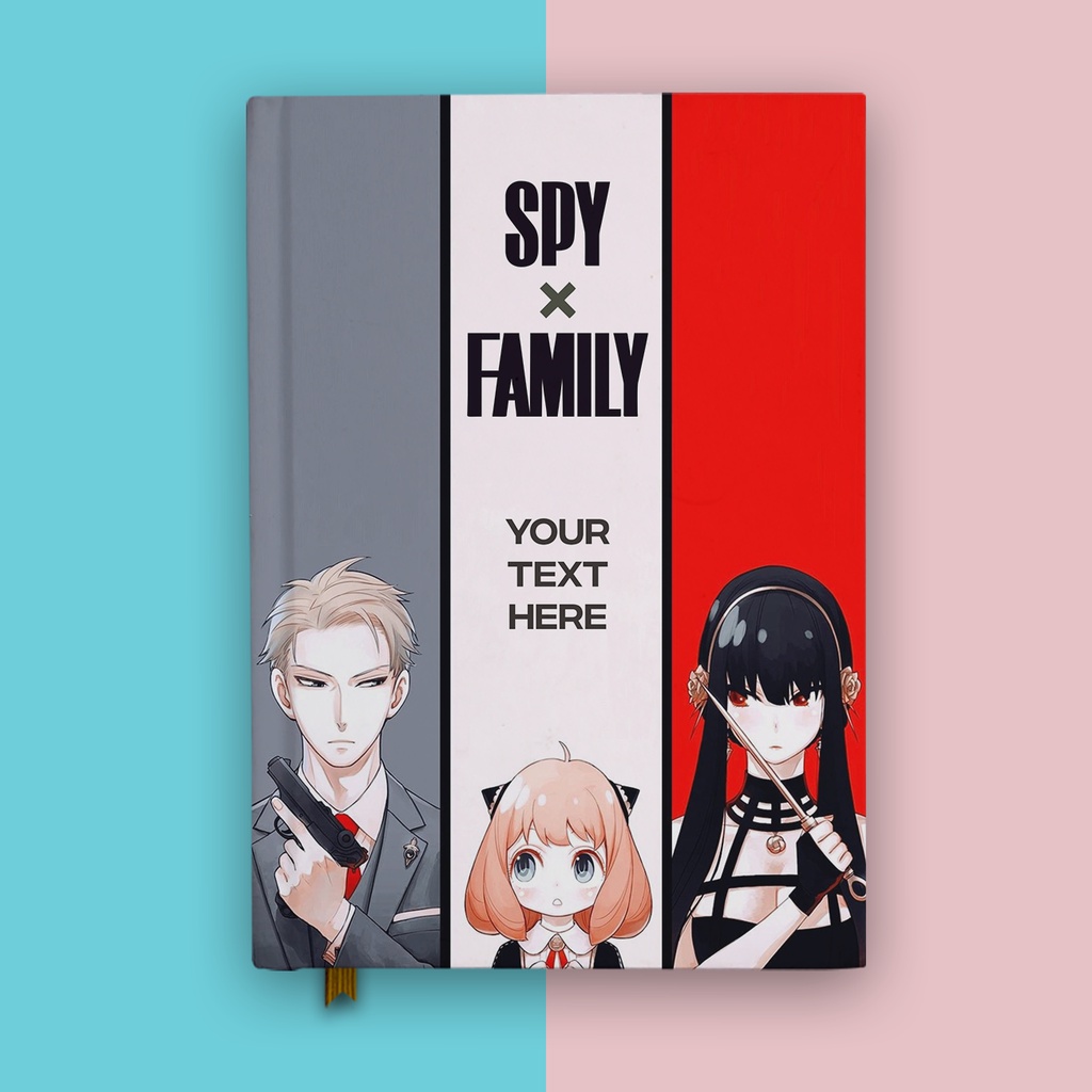 

Notebook Anime Spy X Family Anya Yor Loid Forger Family 1 Buku Tulis Hardcover Diary Agenda Jurnal Custom Nama