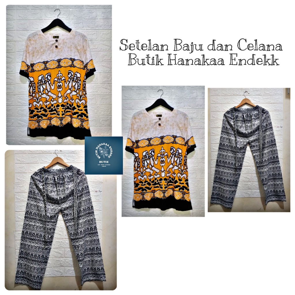 Set/Setelan Baju dan Celana Etnik Asmad Putih Pria/Wanita (Unisex)