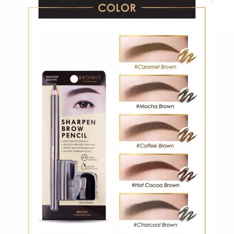 (READY) BROWIT BY NONGCHAT Sharpen Brow Pencil Thailand