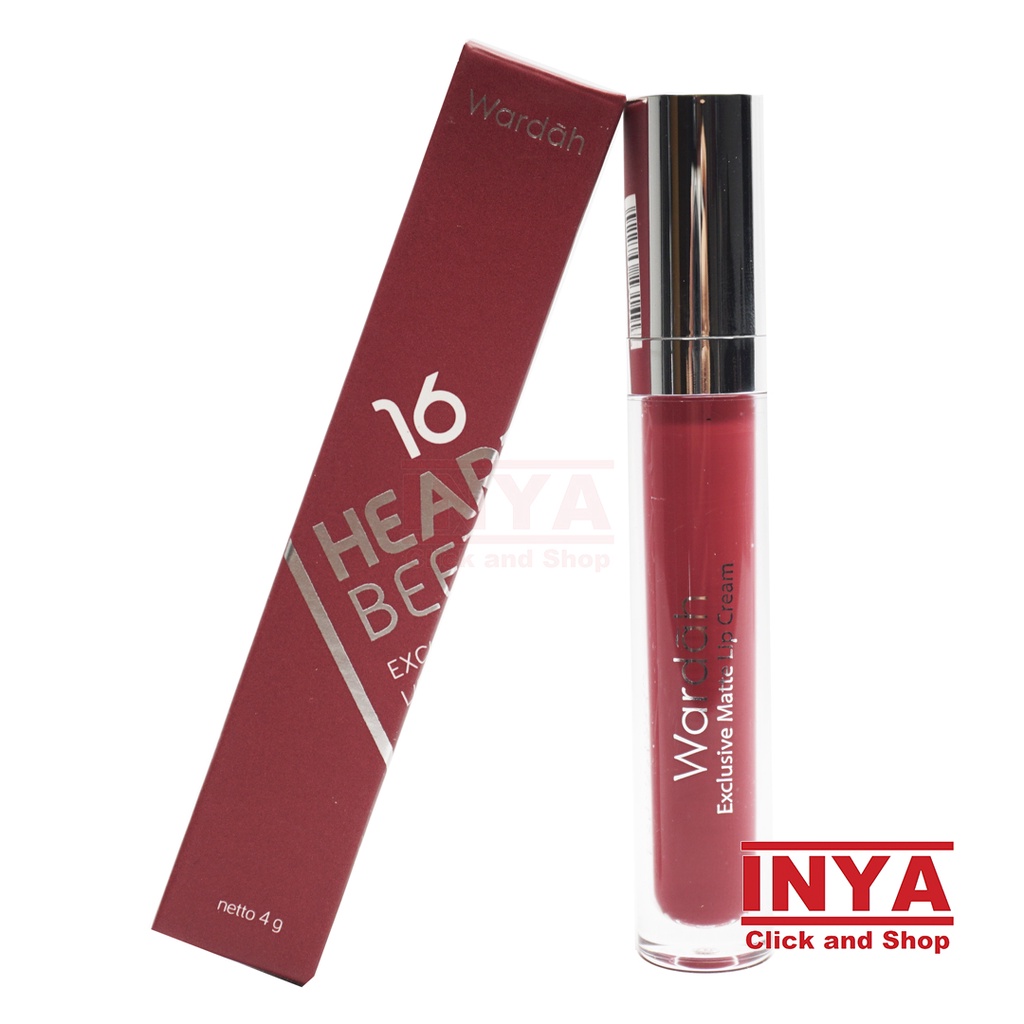 WARDAH EXCLUSIVE MATTE LIP CREAM 16 HEARTBEET 4gr