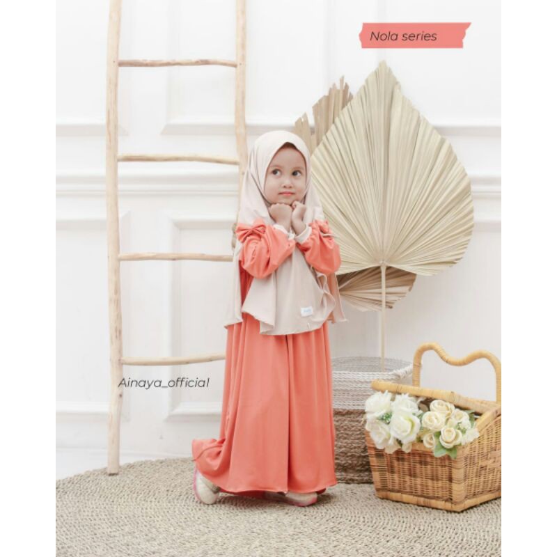 Gamis Bayi / Anak Perempuan 1-5 tahun by Ainaya (Gamis Nola)