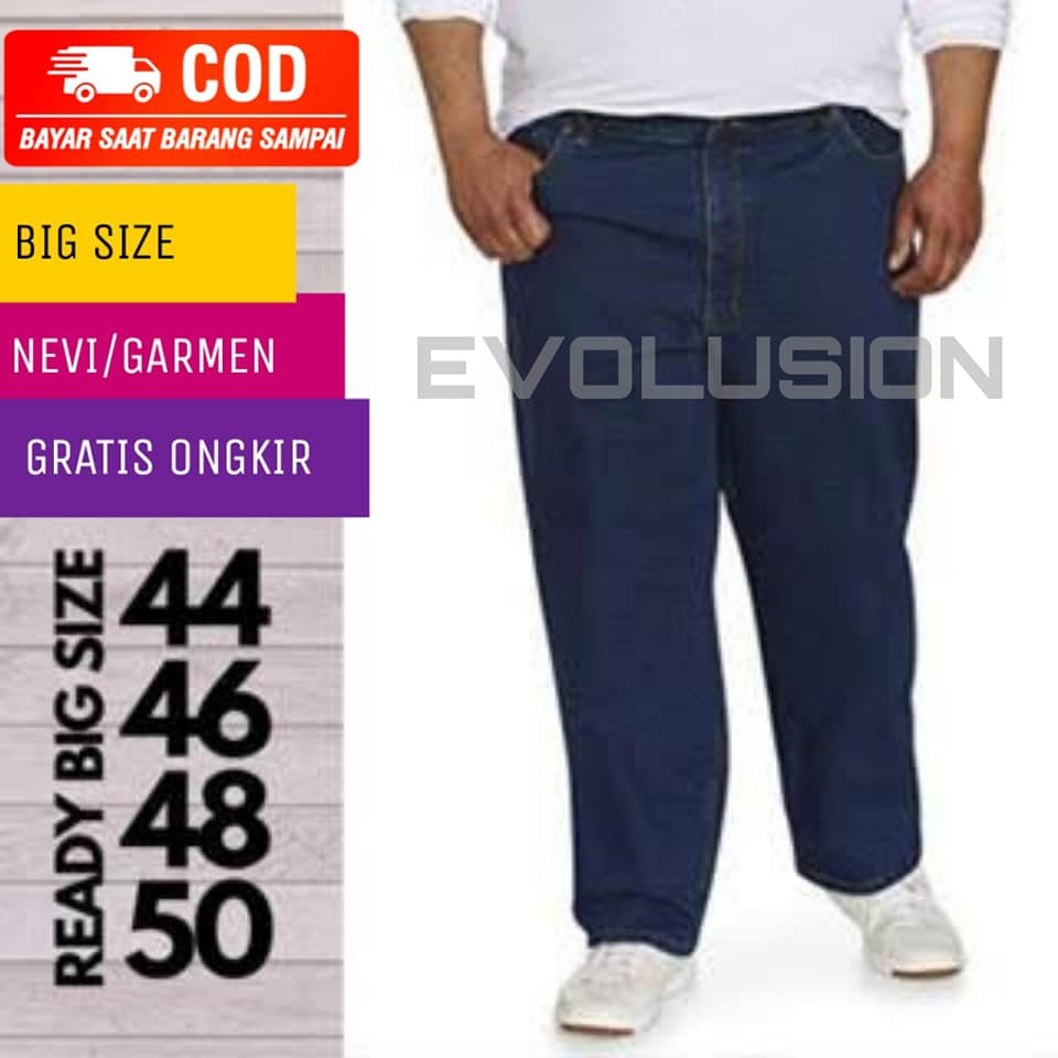 [COD] CELANA JEANS PRIA UKURAN JUMBO/BIG SIZE  39 40 41 42 43 44 45 46 XXXL XXXXL