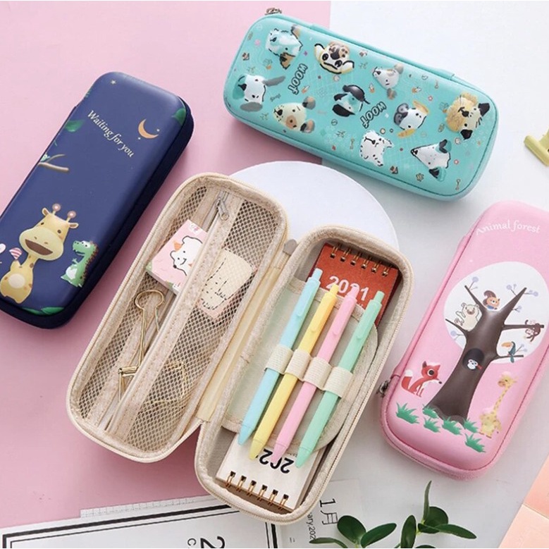 Tempat Kotak Pensil Anak Karakter Lucu unik 3D Timbul Waterproof CS010