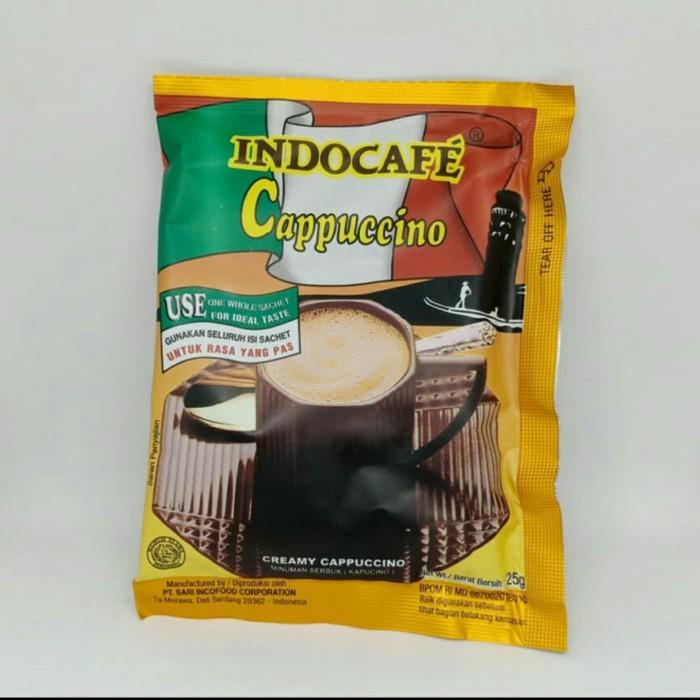 

Indocafe Cappucino Renceng isi 10 pcs sachet x 25gr READY Berkualitas