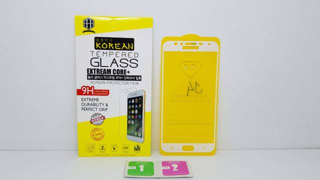 KOREAN Tempered Glass Samsung J4 2018 6.0&quot; FULL SCREEN TG 5D Samsung J400 FULL GLUE Anti Gores Kaca