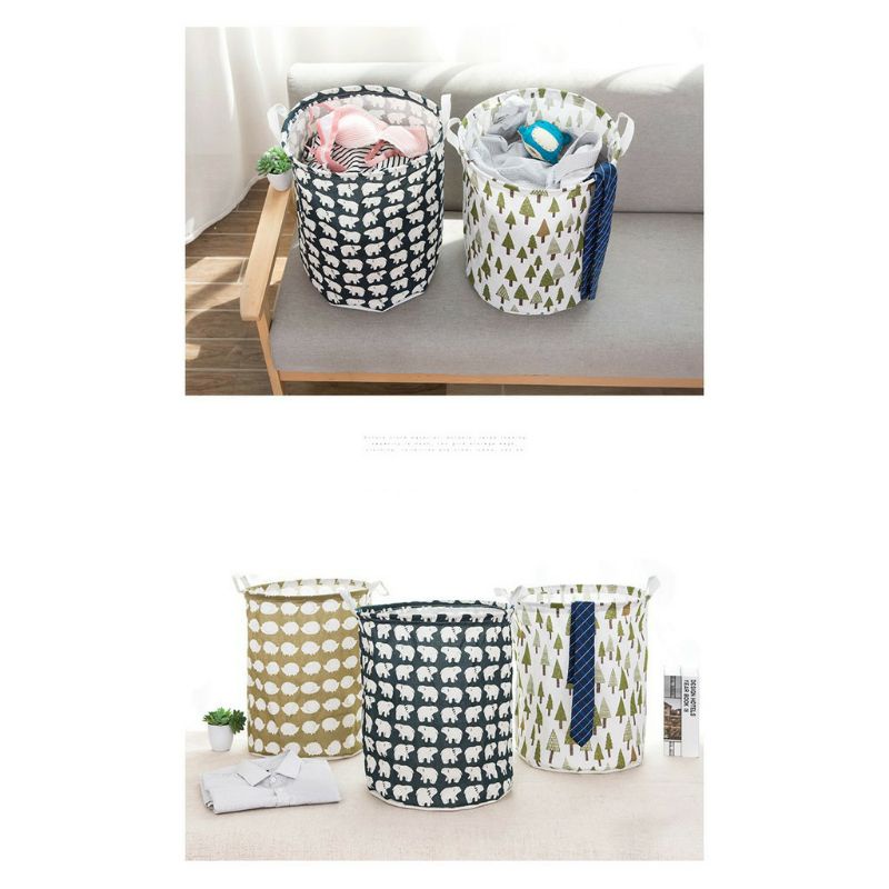 ~ PIYOSHI08 ~ Keranjang Baju Cucian Kotor / Laundry Basket / Tempat Mainan / Organizer Lipat PR76