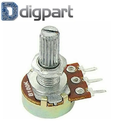 Potensio Potensiometer B100K Mono 100k