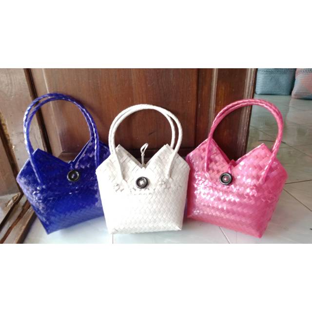 Tas anyaman jinjing mini