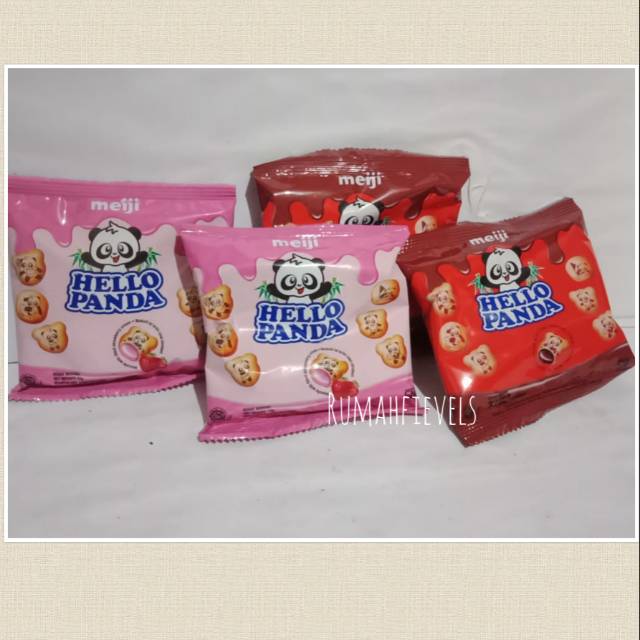 Biskuit Hello Panda 12gr Coklat/Strowberry