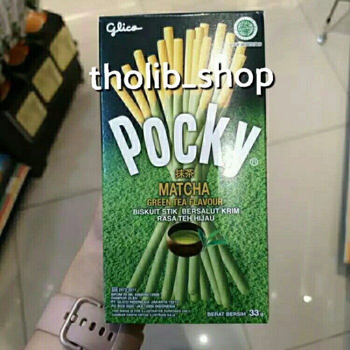 

glico pocky biskuit stik matcha 33gr