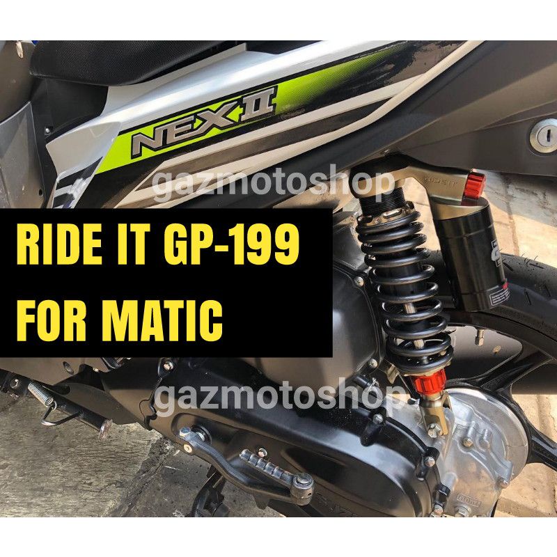 RIDE IT GP 199 MATIC 310 330 Double Klik Gold Series Shockbreaker Mio Beat Vario 125 150 Lexi Xride