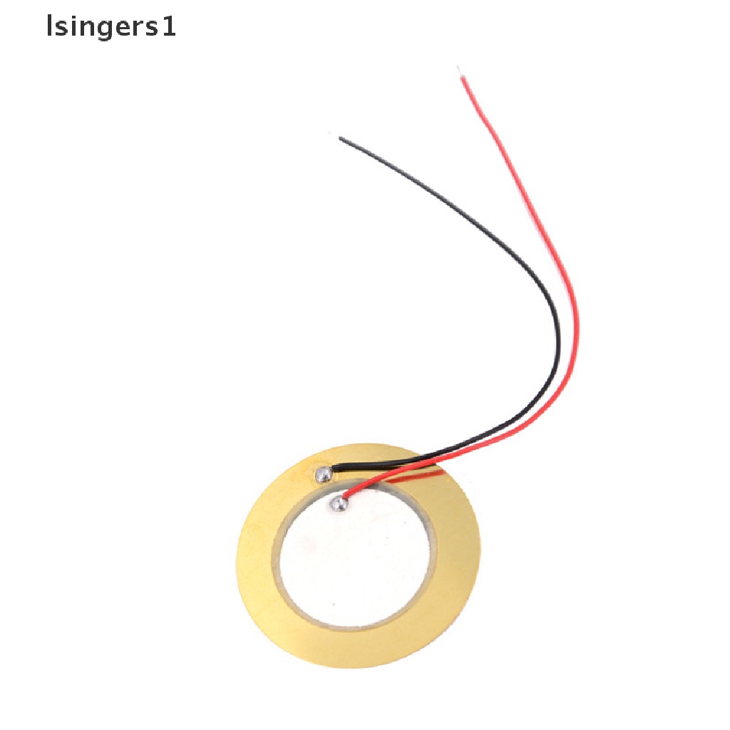 (lsingers1) 10pcs Disk Drum Trigger Sensor buzzer Piezo Elements 35mm + Kabel Tembaga