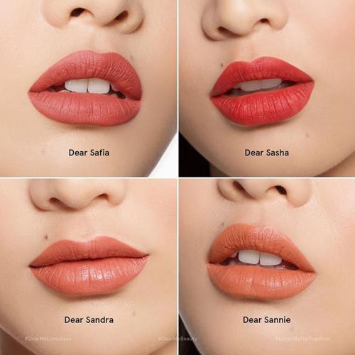 Dear Me Beauty X Sasa Special Edition Dear Sannie Dear Sasha Dear Safia Dear Sandra Shopee Indonesia Warna lipstik dear me beauty