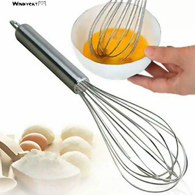 Wisk Pengocok Kocokan Telur Stainless Besar