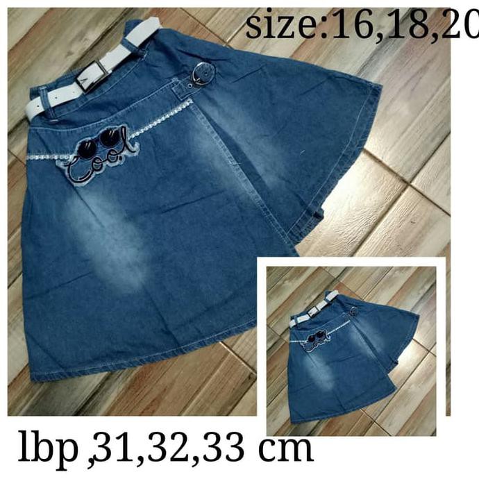 ROK JEANS ANAK PEREMPUAN / LEVIS MODEL SPAN PENDEK UTK USIA 7 / 10 TH