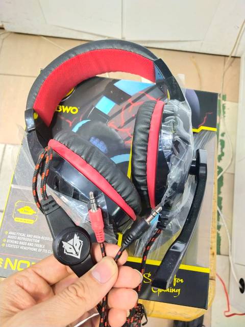 NUBWO GAMING NO-3000 ORIGINAL Jack 3.5 + SPLITER. BISA DI HP LANGGSUNG.