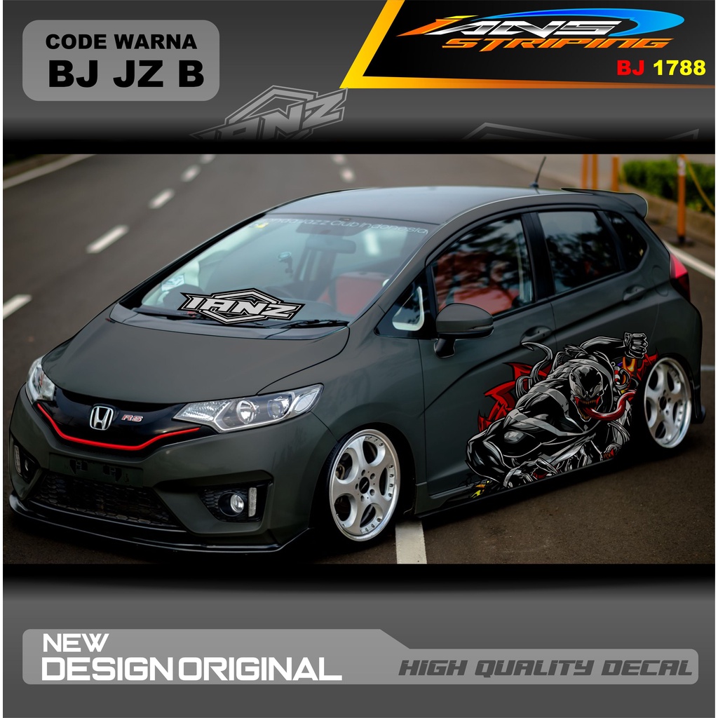 DECAL STICKER MOBIL HONDA JAZZ MOBIL AGYA AYLA AVANZA DLL / STIKER VARIASI MOBIL / DECAL STIKER MOBIL