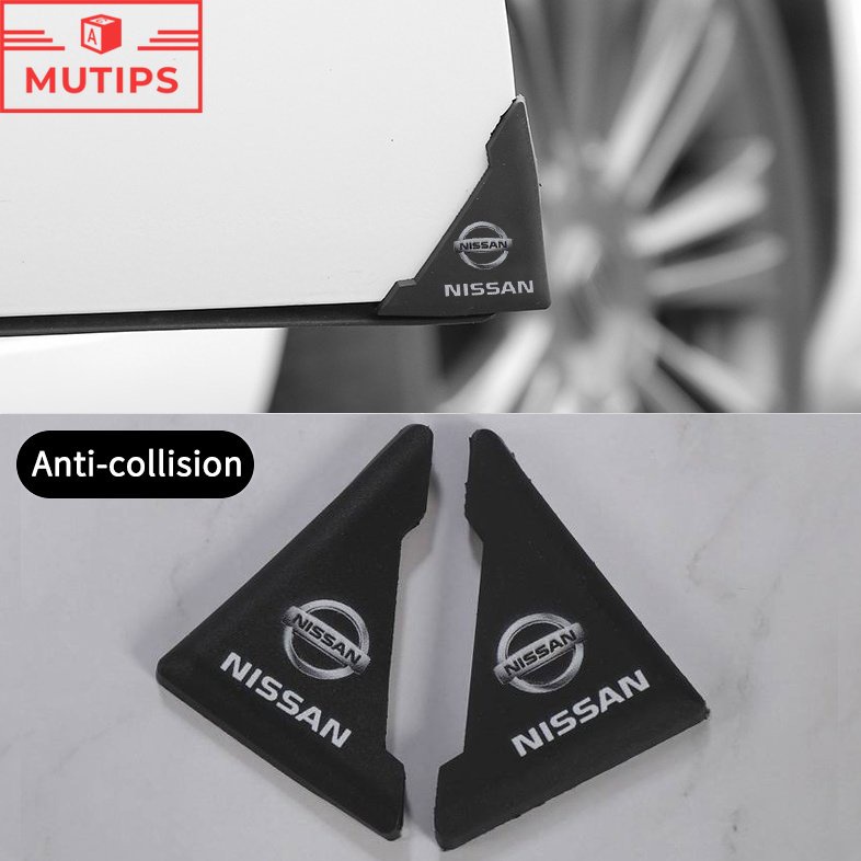 NISSAN 2 / 4Pcs Stiker Pelindung Sudut Pintu Mobil Bahan PVC Untuk March Juke Skyline Gtr Livina Serena Terrano Xtrail t31 t30