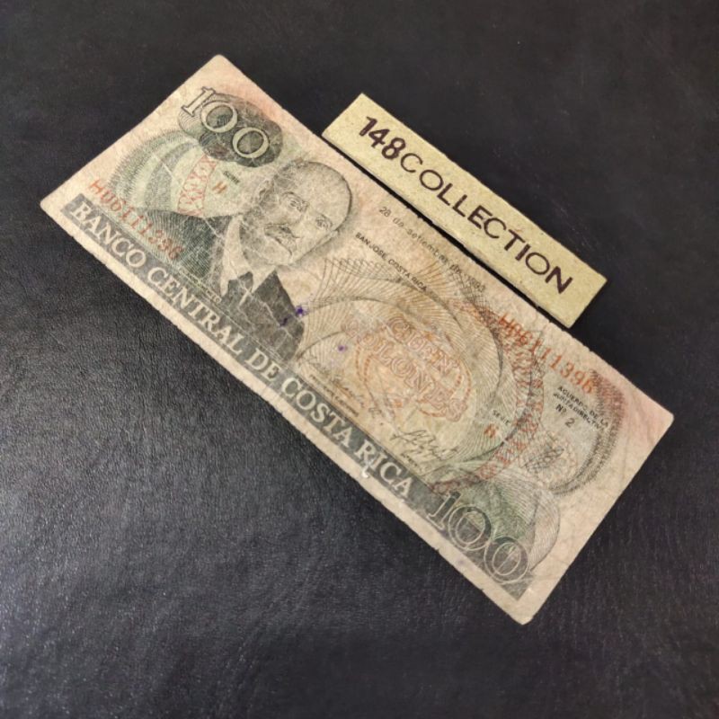uang asing Costa rica 100 colones