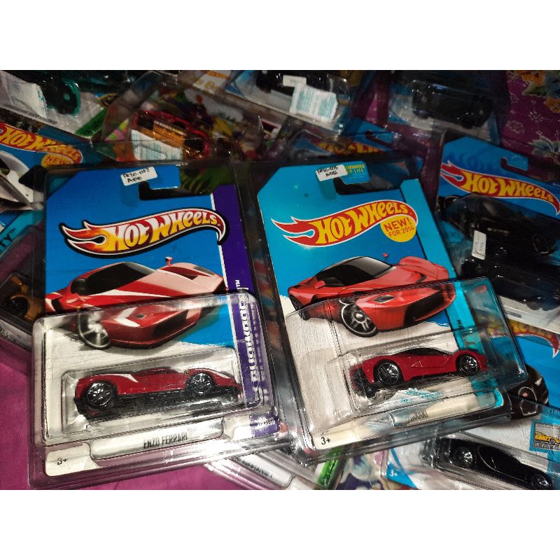 HOTWHEELS PAKETAN FERRARI ENZO LA FERARRI FERRARI RED MERAH BUKAN 599XX YELLOW REGULER