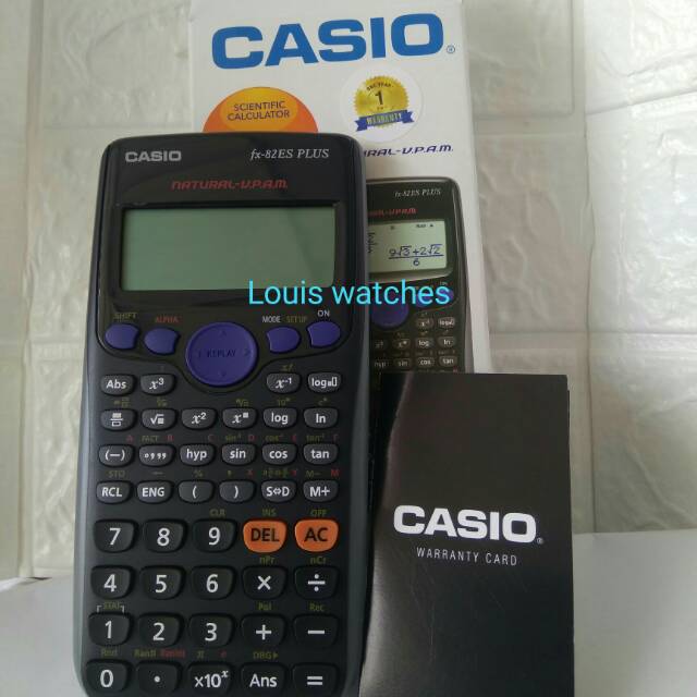 

KALKULATOR SCIENTIFIC CASIO FX-82ES plus ORIGINAL SIN COS TG GARANSI RESMI