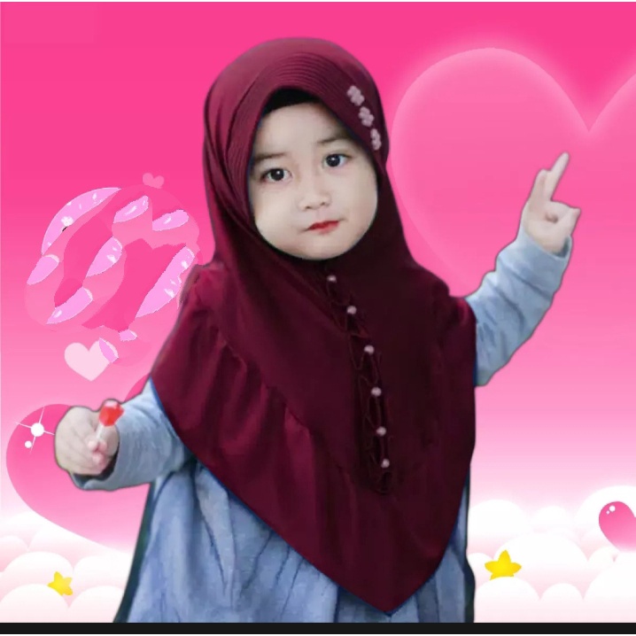 Hijab anak paud DASMUT - kerudung anak perempuan