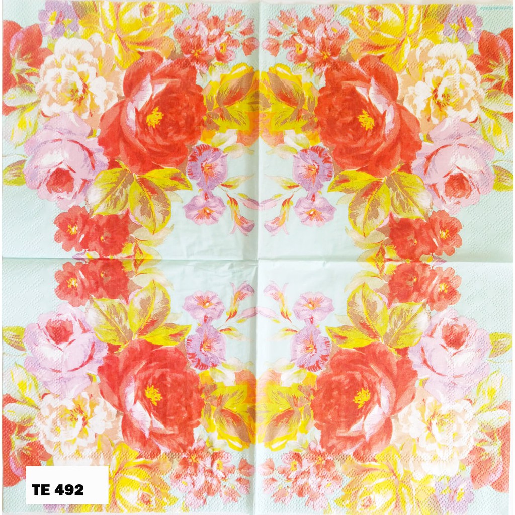 TISU NAPKIN DECOUPAGE EROPAH 33X33 CM TE 492 TTS