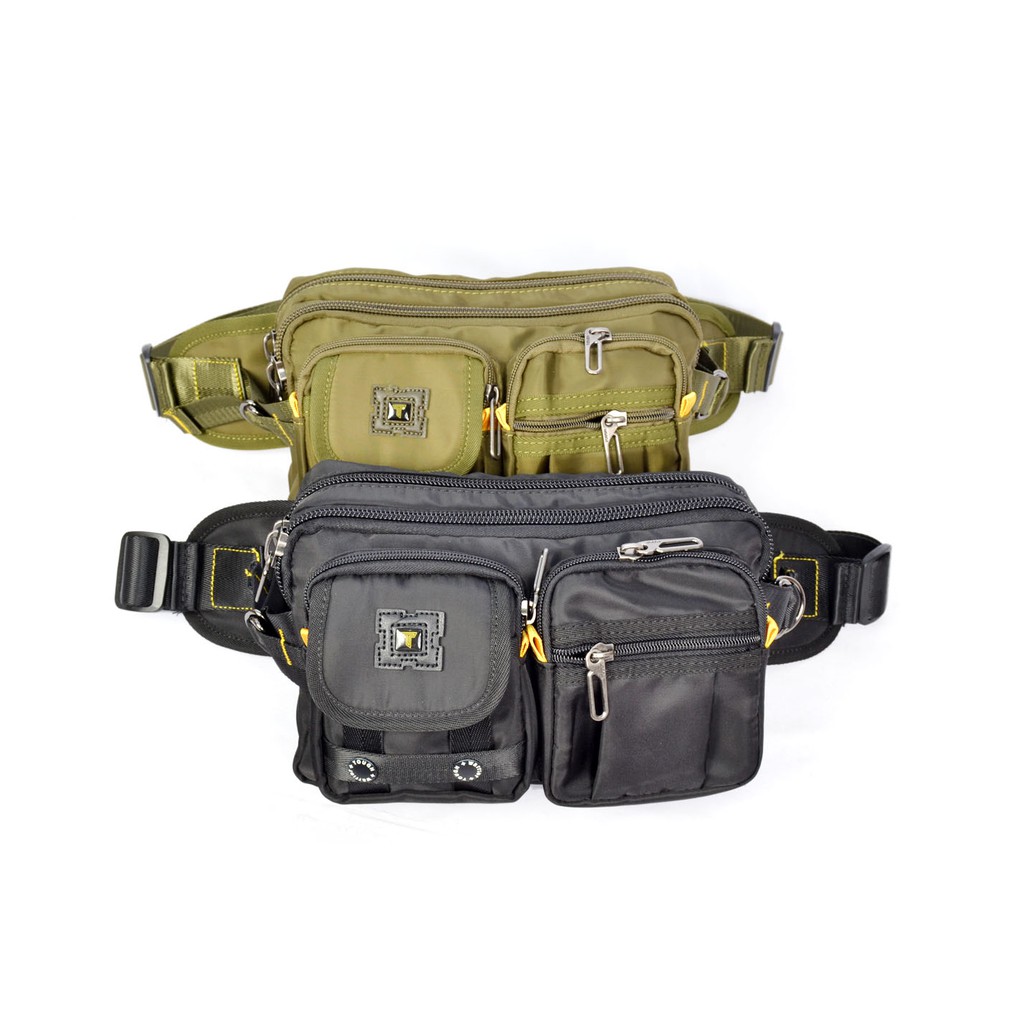 Tas Pria Terbaik / Terlaris / Tas Pinggang Pria/ Waistbag Unisex Polos 7161