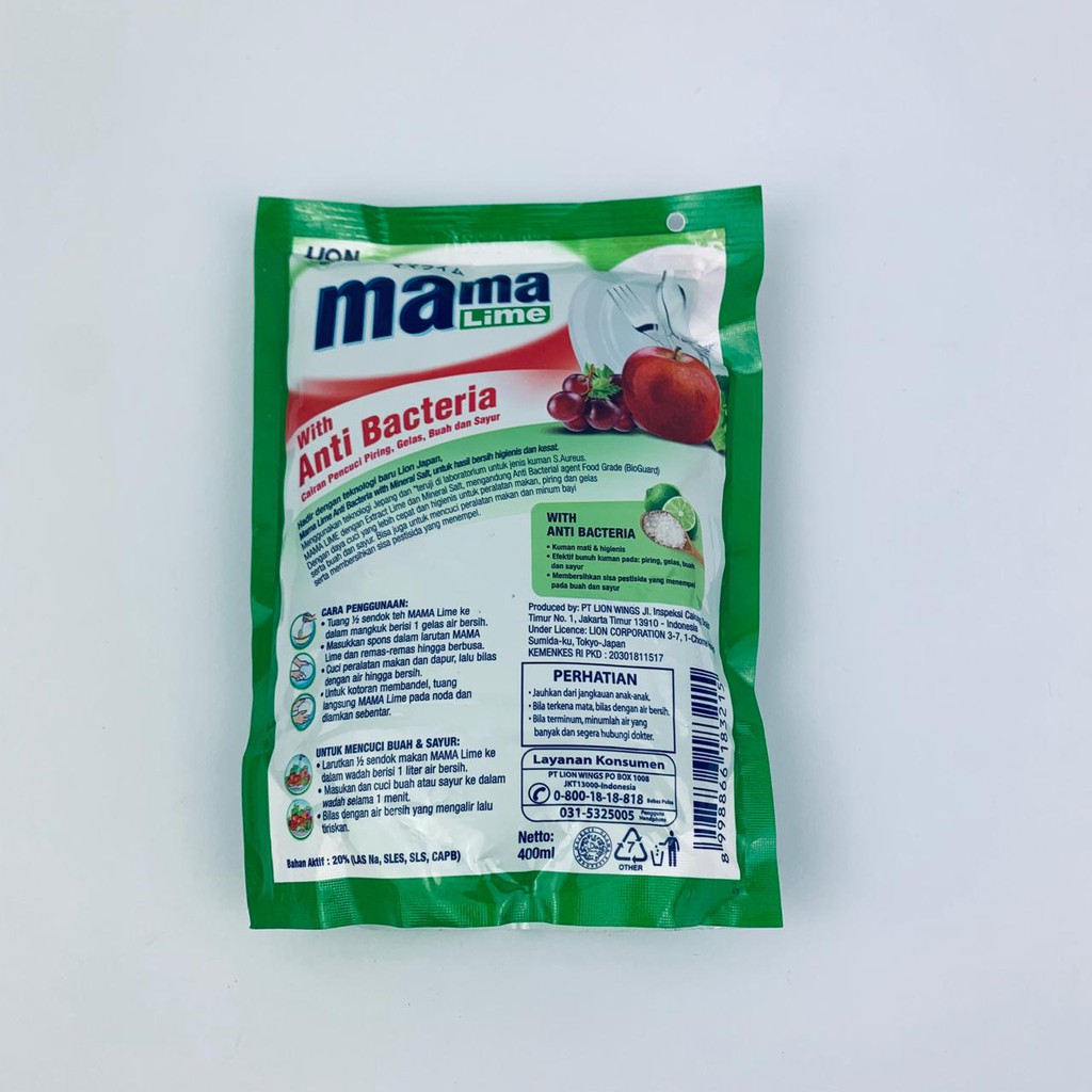 Mama lime / Total clean / Lime dan salt / 400ml