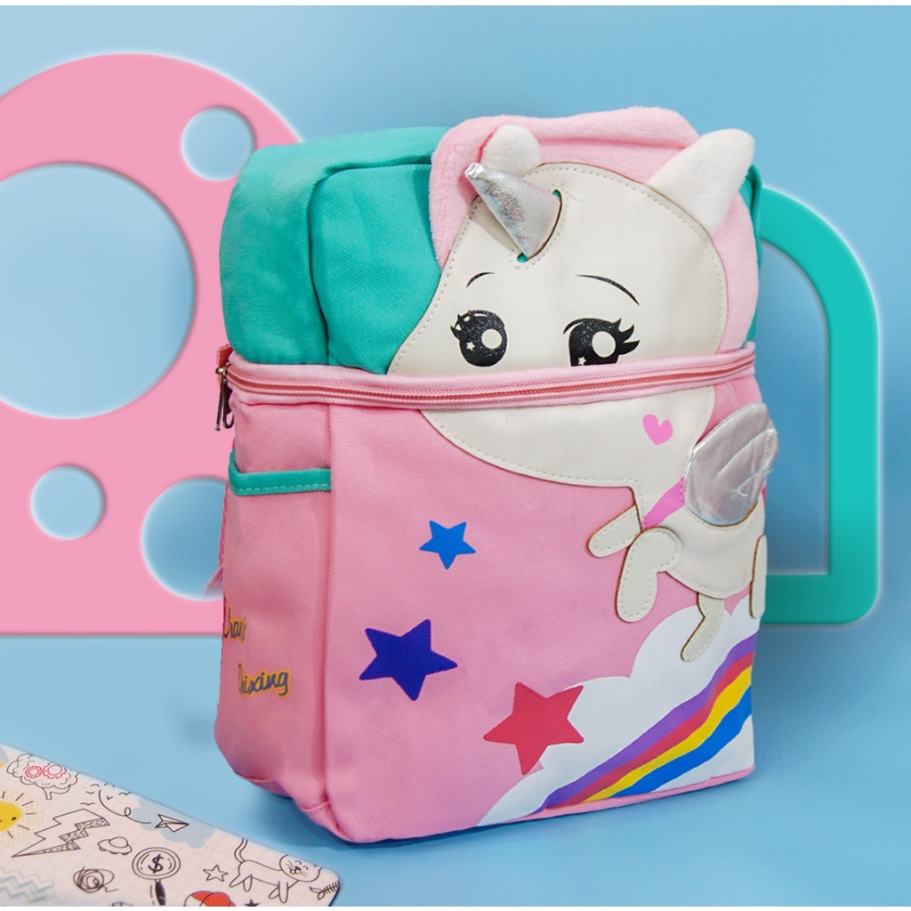 TAS BONEKA 3D 3IN1 UNICORN