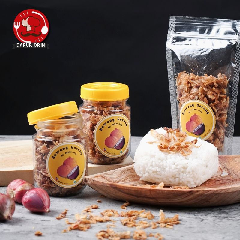 

BAWANG GORENG RENYAH 50 gr &100 gr (kemasan plastik & jar)